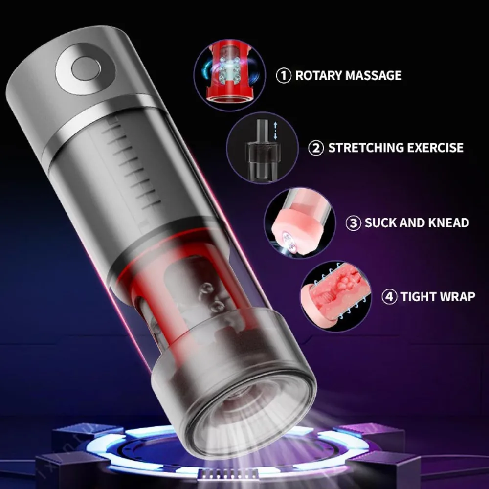 Yezakura Ares Suction Rotating Sound Silicone Male — hình 4