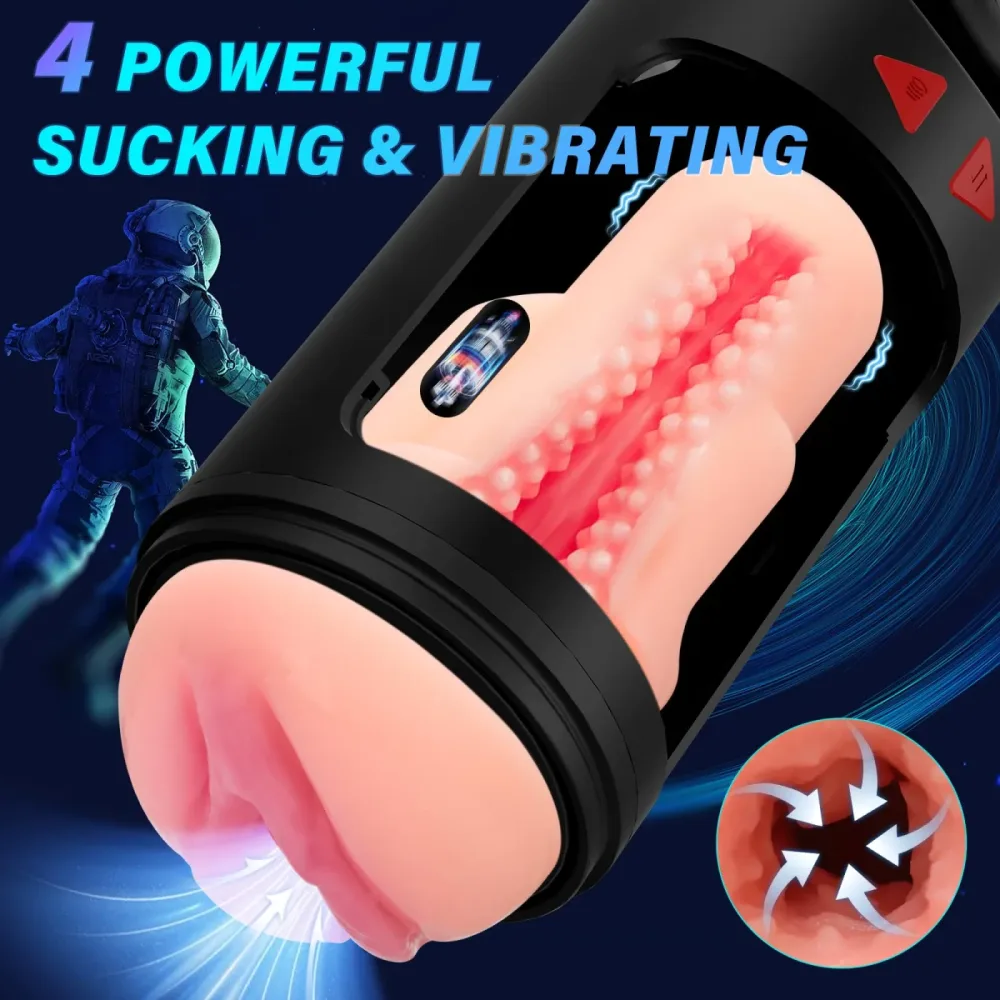Spaceman masturbation device strong suction vibrator — hình 2