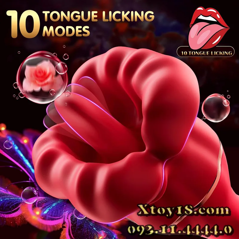 Flaming Lips Dual Ended G-Spot Licking Vibrator Massage — hình 4