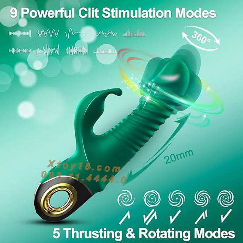 Adorime Multifunctional Silicone Vibrating Female Stimulator — hình 3
