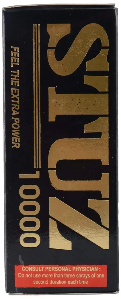 STUZ 10000 Delay Spray Extra Long 30min Male Bedroom Aid — Safe, Reliable, and Long-Lasting
