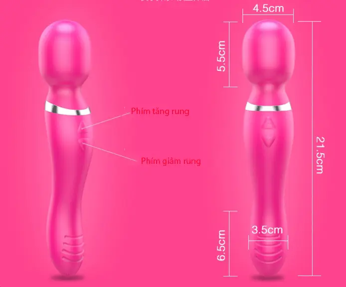 Du Pedicle Dual Head Silicone Vibrator Couples Pleasure — hình 5