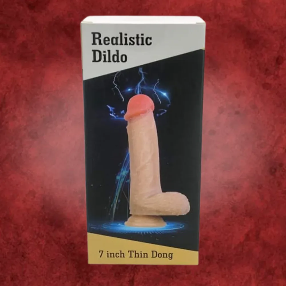 Realistic 7-inch Dildo No Vibrations Skin Tone Suction Base — This versatility enhances every intimate moment, making
