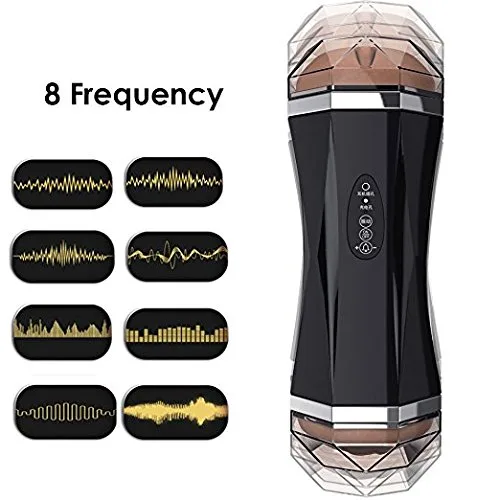 JUAI Dual Head Vibrating Male Masturbator with Sound ABS — hình 6
