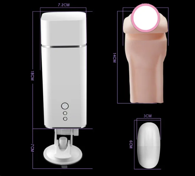 U-JAY Sound Vibrating Suction Cup Realistic Male Masturbator — hình 6
