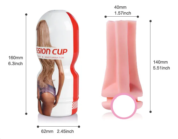 Cwin Premium Medical Silicon Male Masturbation Toy 18cm — hình 10