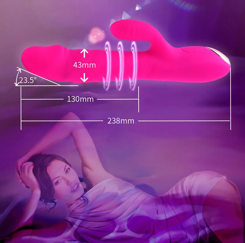 Simei Multi-Function Vibrating Heating Dildo – Silicone — hình 14