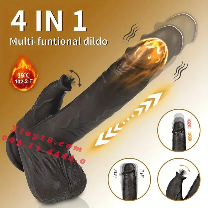 African Suction Base Multifunctional Vibrator Heat — hình 2