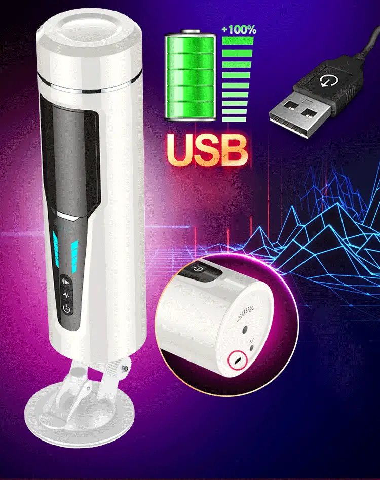 Weiyishi Luxury Silicone Masturbator Thrust Suck — hình 15
