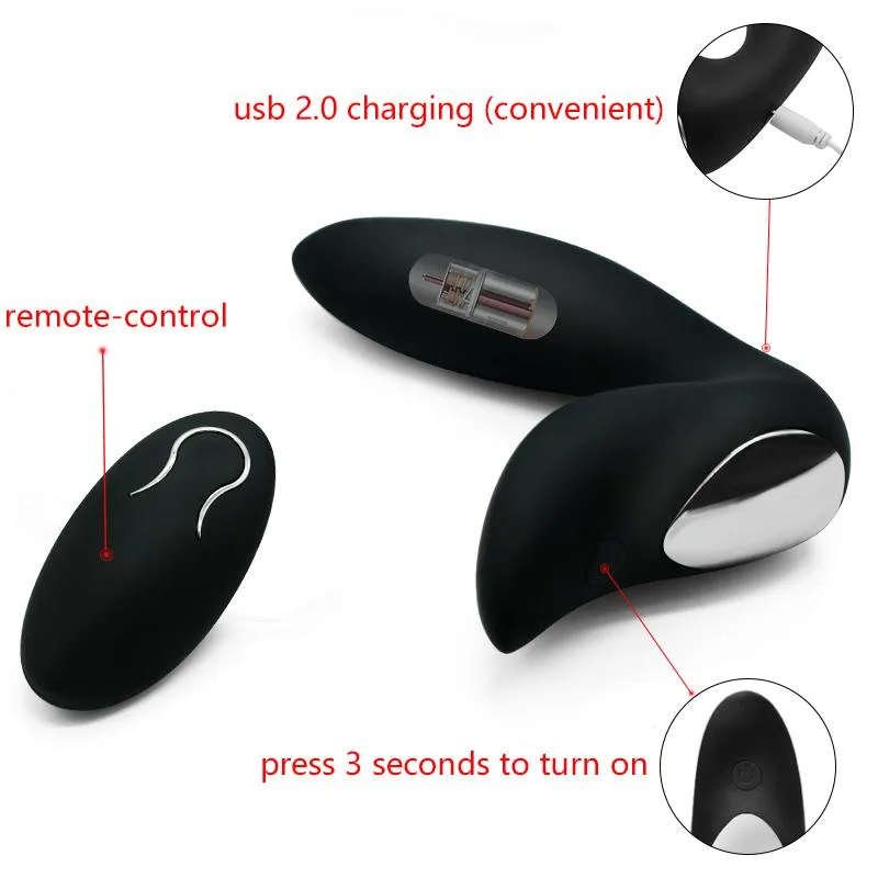 Remote Control Heated Prostate & Anal Stimulator Silicone — Convenient Remote Control & Rechargeable Design