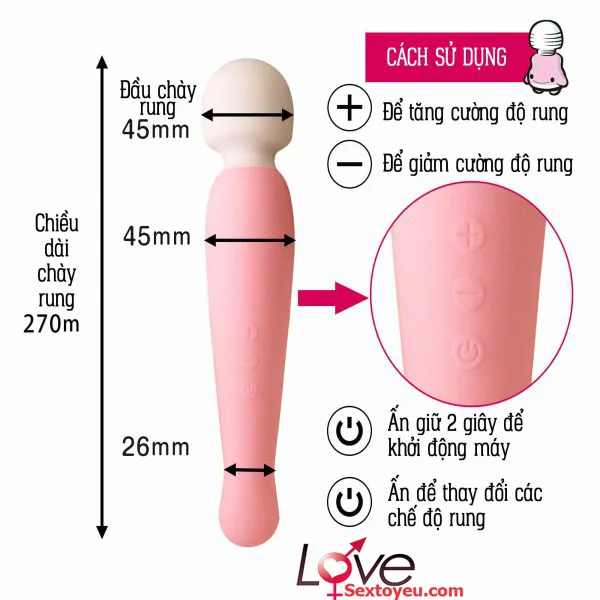Denma Super Japan Powerful Premium Body Massage Wand — hình 6
