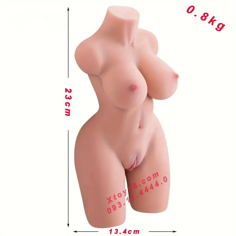 Soft Mini Handheld Half-Body Male Sex Doll — hình 6