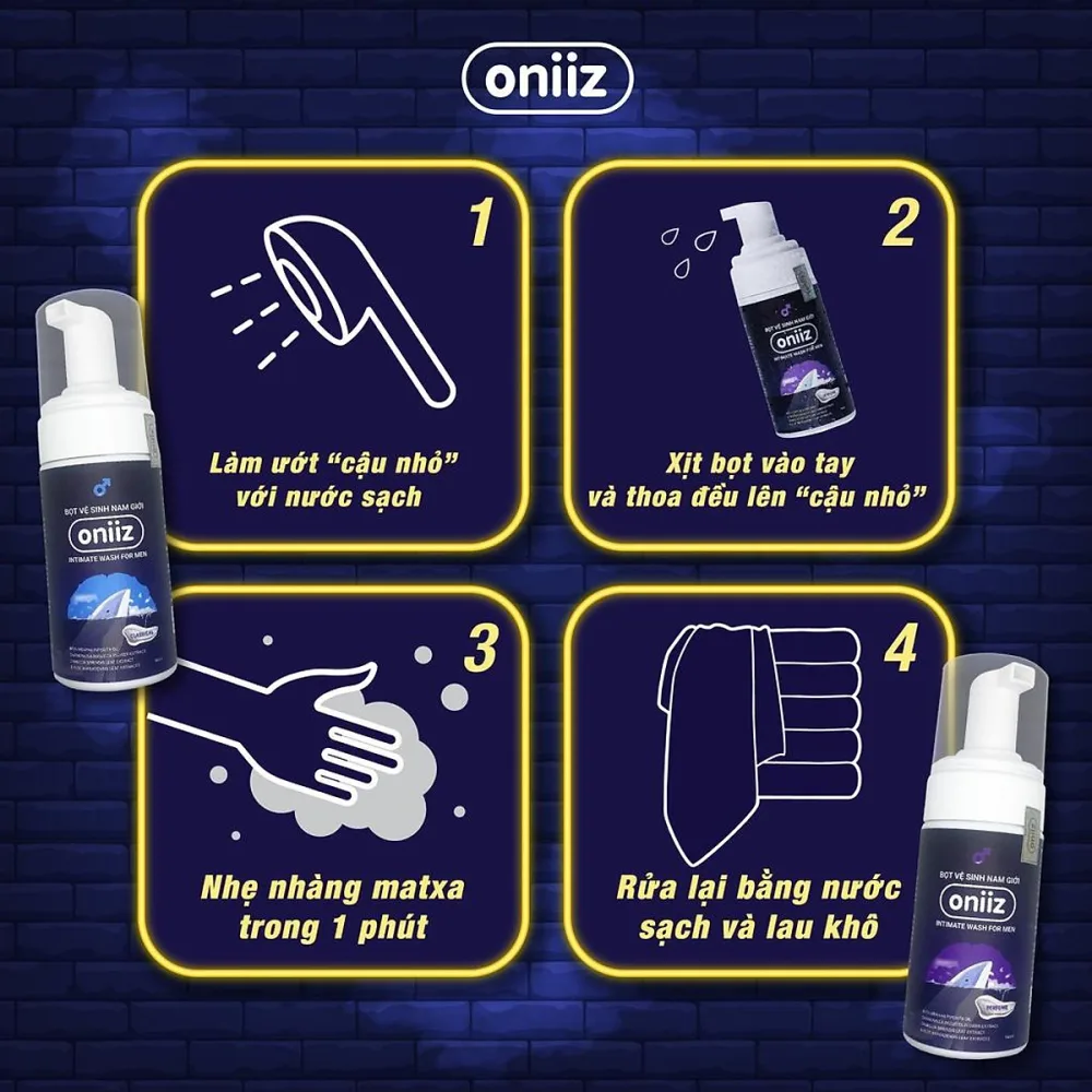 Oniiz Men’s Foaming Cleanser 100ml Gentle Hygiene Care — Important Notes and Precautions