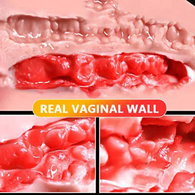 Silicone Handheld Realistic Male Masturbator 3D Soft Pink — Effortless Use and Care Instructions
