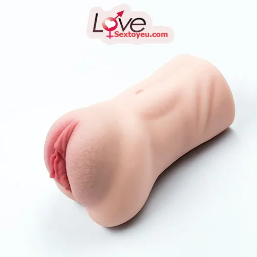 3D Pink Lips Realistic Vibrating Masturbator Male Toy — hình 8