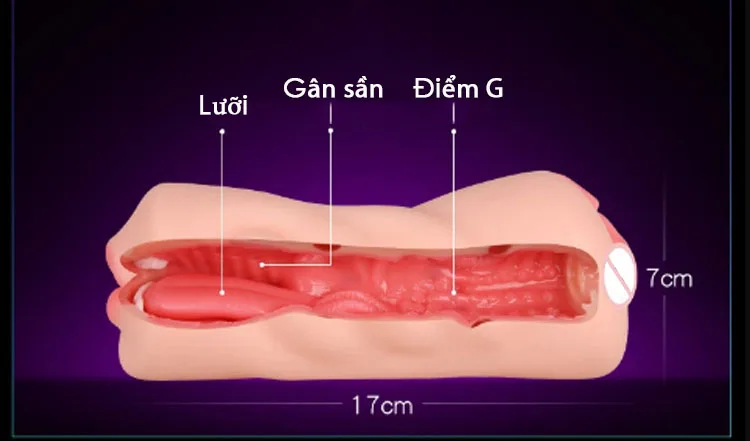Double-Ended Soft Silicone Masturbator for Men — hình 4