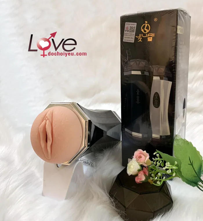 Double Ended Rumble Silicone Male Stroker — hình 7