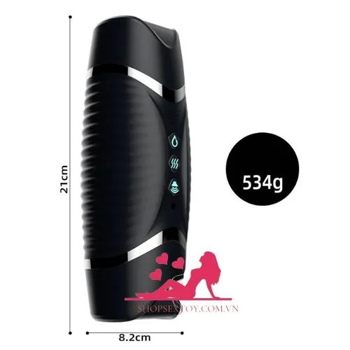AD19G Heated Dual-End Vibrating Medical Silicone Toy — hình 3