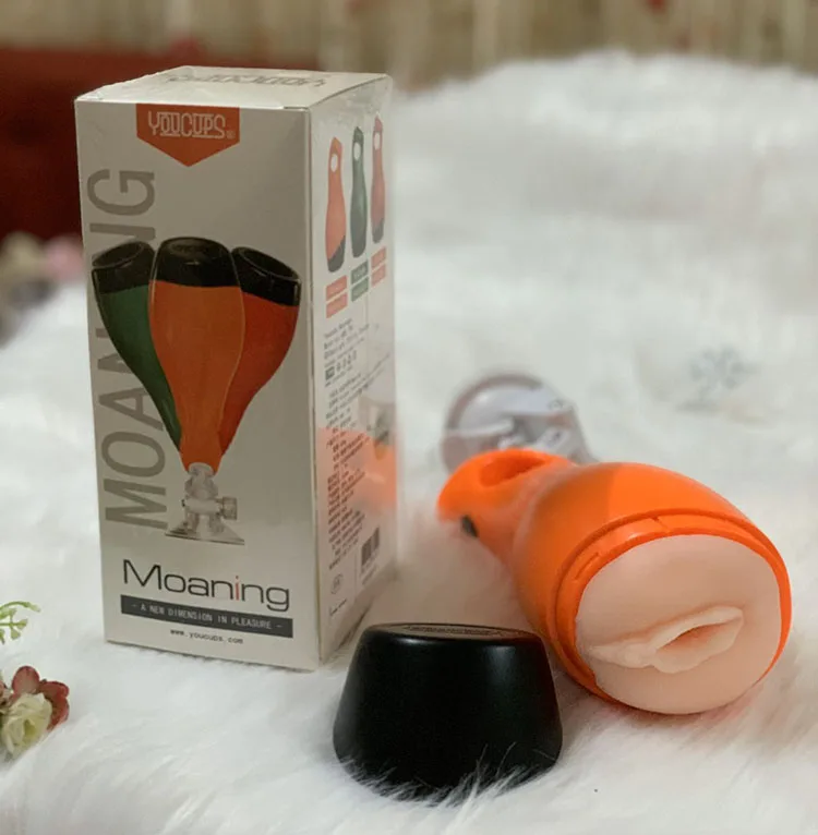 Youcup Moaning Sound Male Masturbator Soft Silicone — hình 5