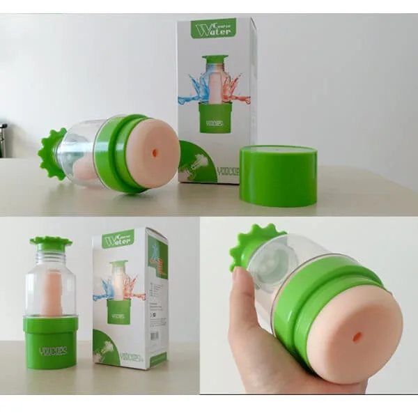 AD31A Cup Style Realistic Vagina Masturbator Discreet Use — Water-Enhanced Sensation for Ultimate Excitement