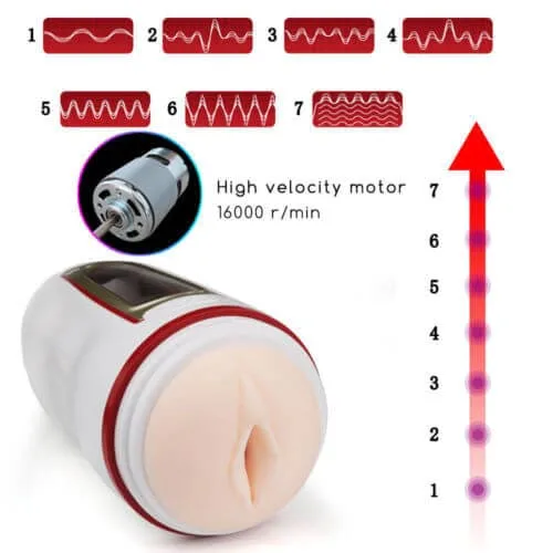 LoveAider Oral Masturbator 12 Vibration Modes Male Toy — hình 7