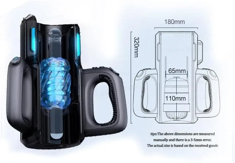 AD33Z Male Automatic Masturbator High Frequency Pulsating — High-Quality Materials for Safety and Comfort