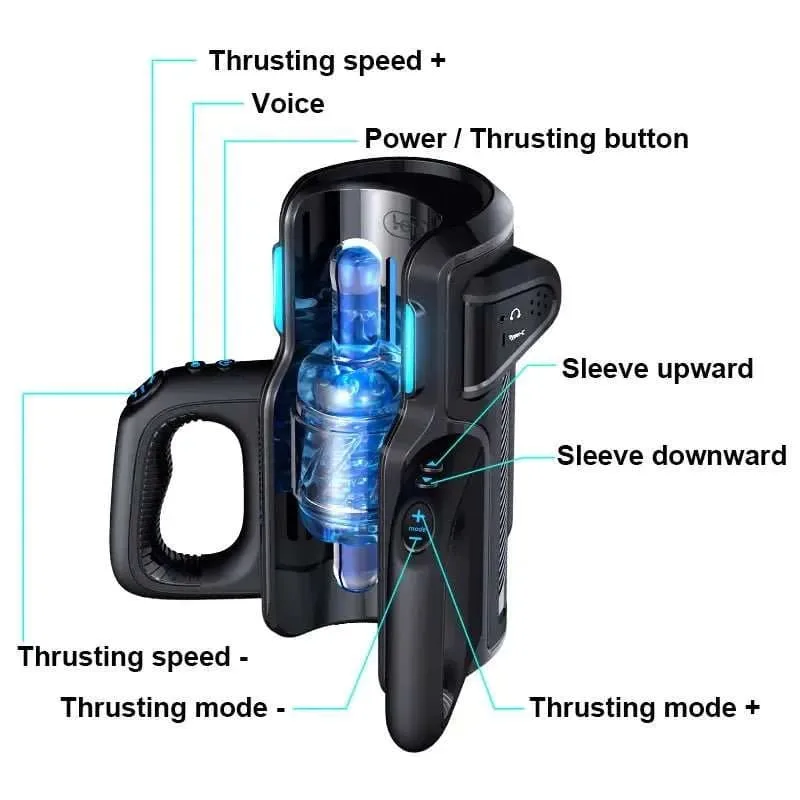 AD33Z Male Automatic Masturbator High Frequency Pulsating — Powerful Precision Technology for Intense Sensations