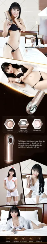Nano AD34D Premium Male Automatic Masturbator, 10 Vibes + 3 Thrusts