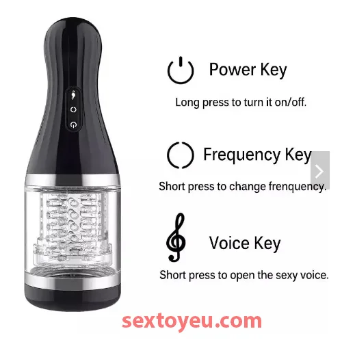 Compact 360 Automatic Rotating Masturbation Cup Black — hình 5