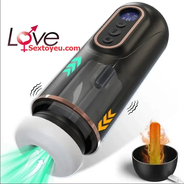 Heated Automatic Masturbator Cup with Thrusting Vibration — hình 2