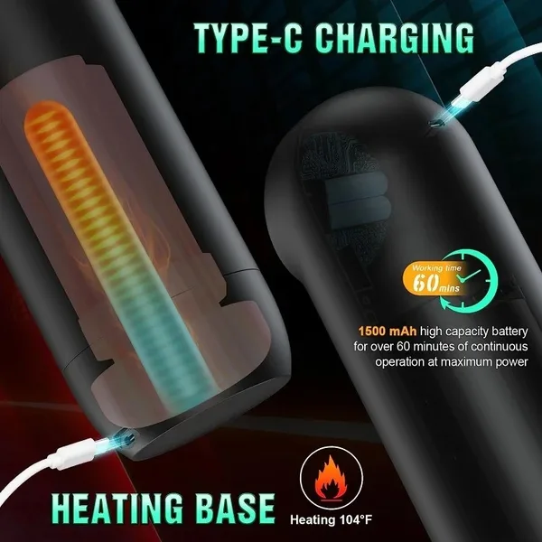 Heated Automatic Masturbator Cup with Thrusting Vibration — hình 6