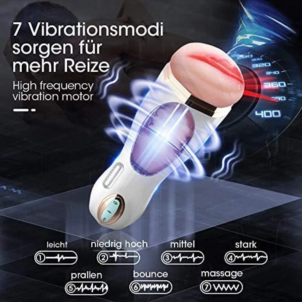 Guimi AD34G Auto Thrusting Realistic Sound Vibrator — Exceptional Realism & Comfort