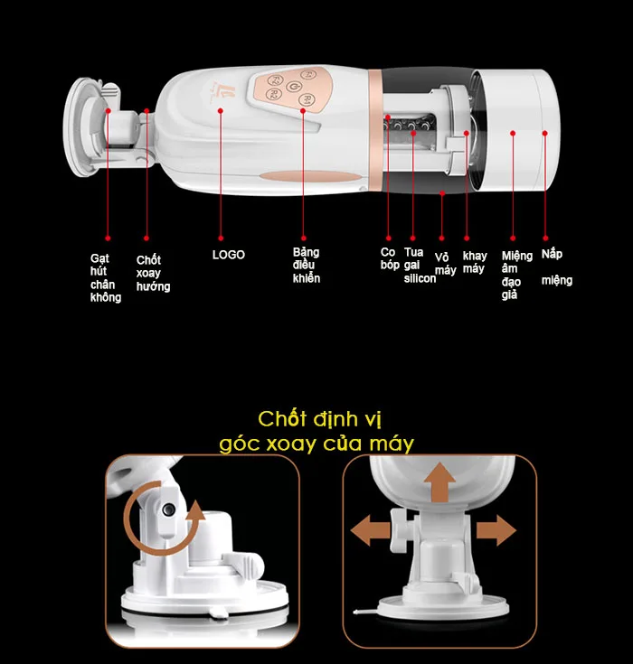 TeleScopic AirBag Male Masturbator Auto Pleasure — hình 4