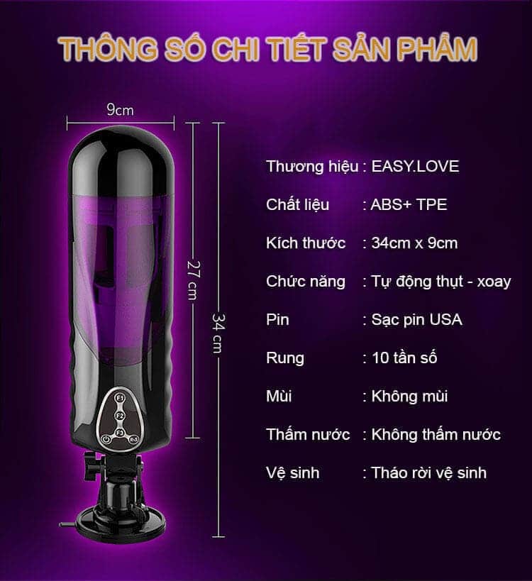 AD36G Auto Rotate Thrust Male Masturbator High Tech Toy — hình 4