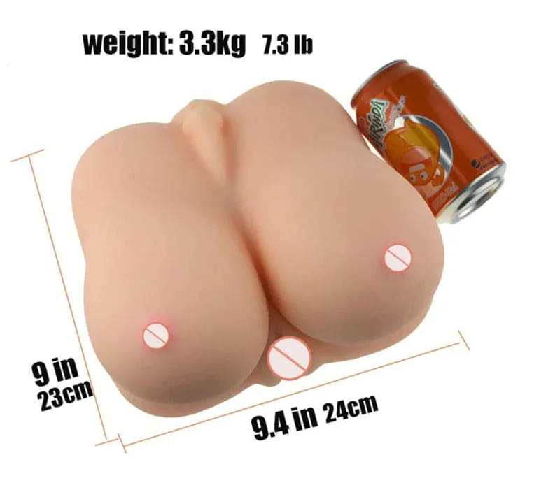 AD38C All-in-1 Silicone Male Masturbator with Vagina — hình 8