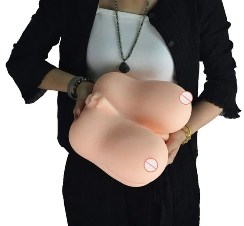 AD38C All-in-1 Silicone Male Masturbator with Vagina — hình 10