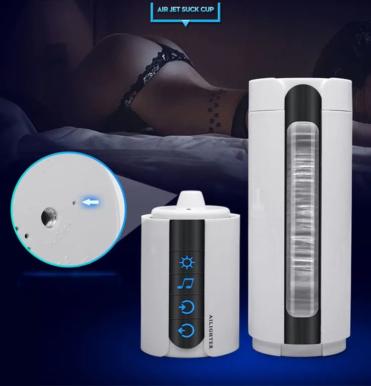 AD40B Heated Automatic Male Suction Masturbator TPE ABS — hình 9