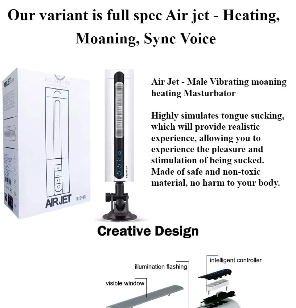 AD40B Heated Automatic Male Suction Masturbator TPE ABS — Versatile and Easy to Use