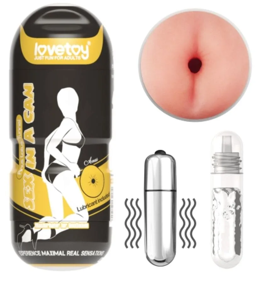 AD43A Male Anal Vibrating Masturbation Cup Ergonomic Design — Crafted for ultimate satisfaction, this luxury anal-styled