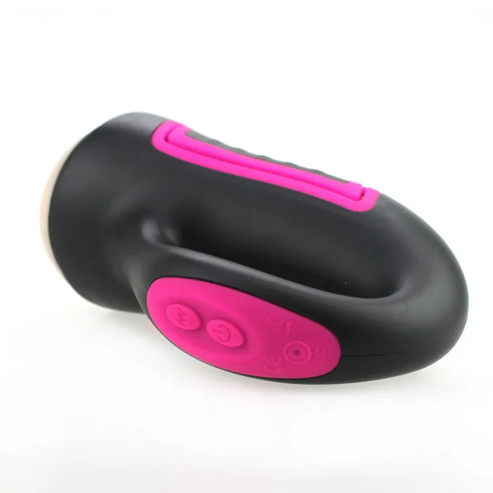 Premium Handheld Silicone Male Masturbator 30 Vibration — hình 4