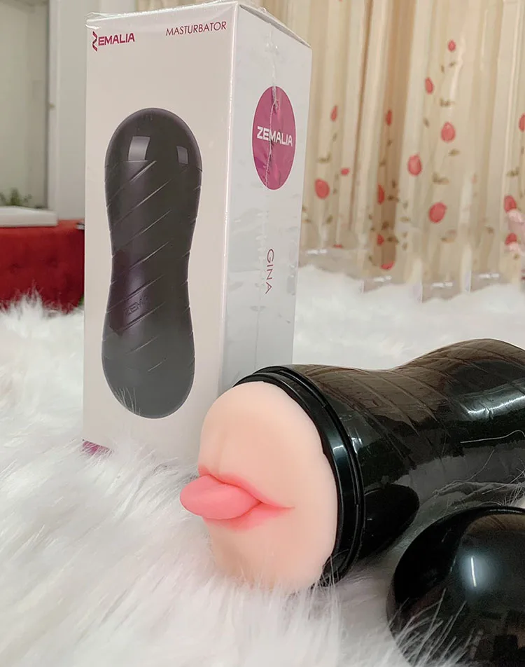 AD60A Dual-Channel Silicone Male Masturbation Cup — AD60A Dual-Channel Silicone Male Masturbation CupThe