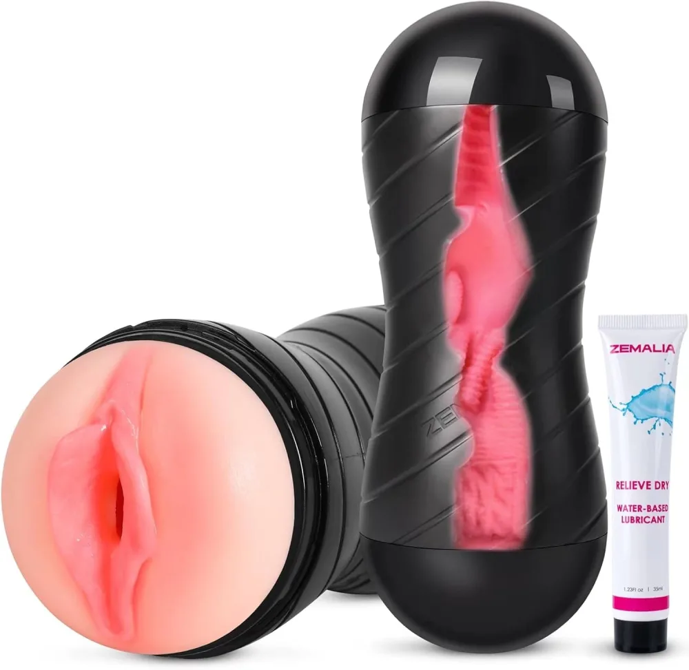 Zemalia Dual End Male Masturbator Affordable Realistic — Dual-Ended Design for Diverse Sensations