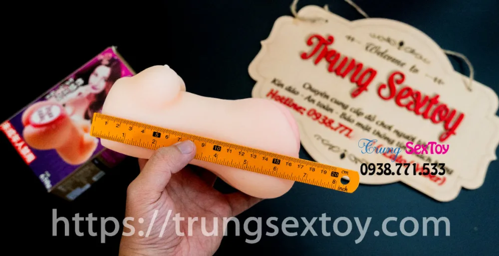 Silicone Handheld Realistic Male Masturbator Double Hole Toy — Its discreet design and lifelike feel make it an
