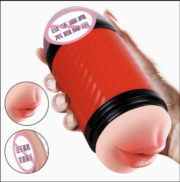 Double Pump Vibrating Wall-Mount Male Masturbator — hình 2