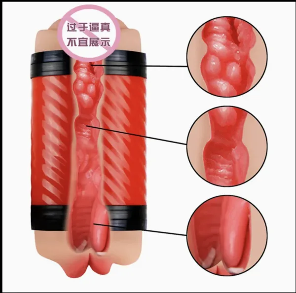 Double Pump Vibrating Wall-Mount Male Masturbator — hình 4