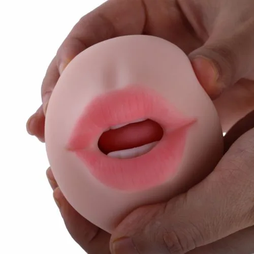 Soft Realistic Silicone Mouth & Vagina Male Masturbator — hình 2