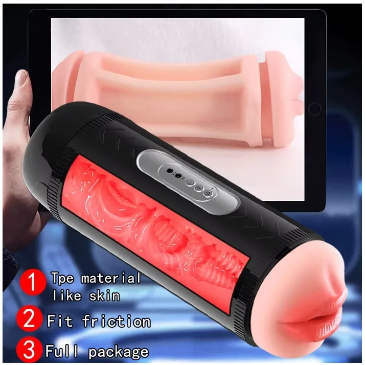 Dual-Ended Automatic Vibrating Masturbator for Men New — hình 6