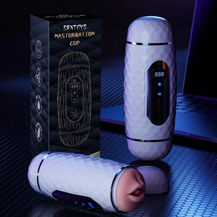 Double-End Masturbator Cup with Earphone Vibe — Convenient and Complete Set