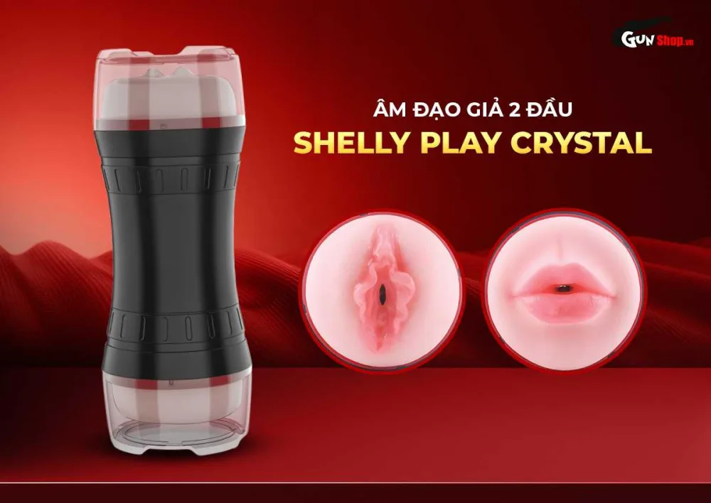 Shelly Play Crystal Double-Ended Realistic Silicone Masturbator