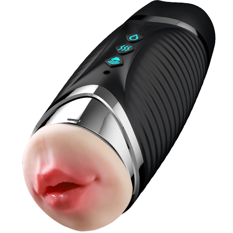 Double Ended Vibrating Heated Silicone Realistic Oral Toy — hình 8